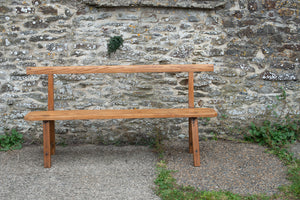 19th Century Pitch Pine Methodist Church Pew Bench from Woodford Chapel, Cornwall