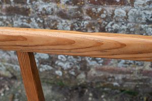 19th Century Pitch Pine Methodist Church Pew Bench from Woodford Chapel, Cornwall