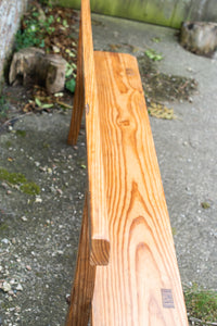 19th Century Pitch Pine Methodist Church Pew Bench from Woodford Chapel, Cornwall