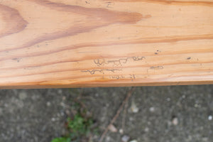 19th Century Pitch Pine Methodist Church Pew Bench from Woodford Chapel, Cornwall