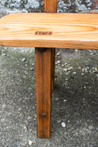 19th Century Pitch Pine Methodist Church Pew Bench from Woodford Chapel, Cornwall
