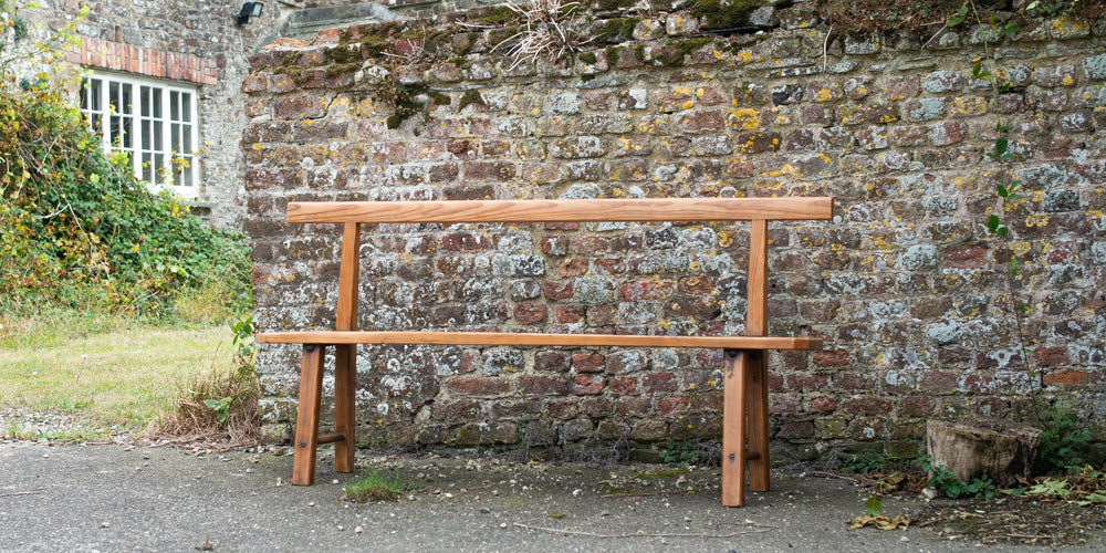 19th Century Pitch Pine Methodist Church Pew Bench from Woodford Chapel, Cornwall