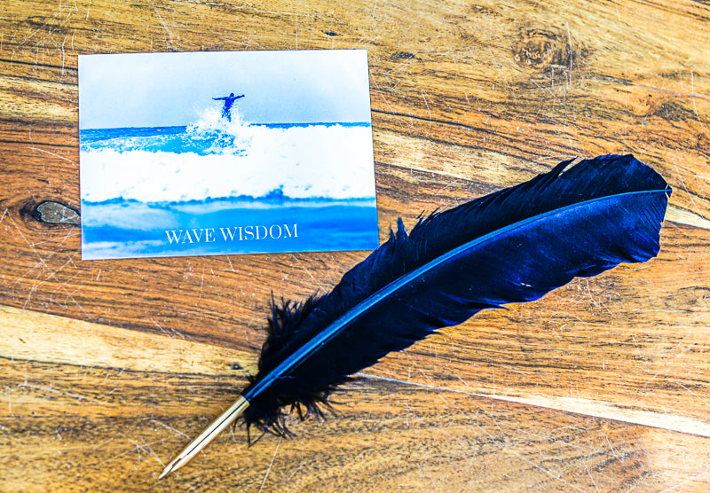 A Wave Wisdom Gift Postcard With Bespoke Message.
