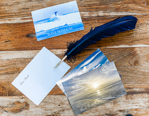 A Wave Wisdom Gift Postcard With Bespoke Message.